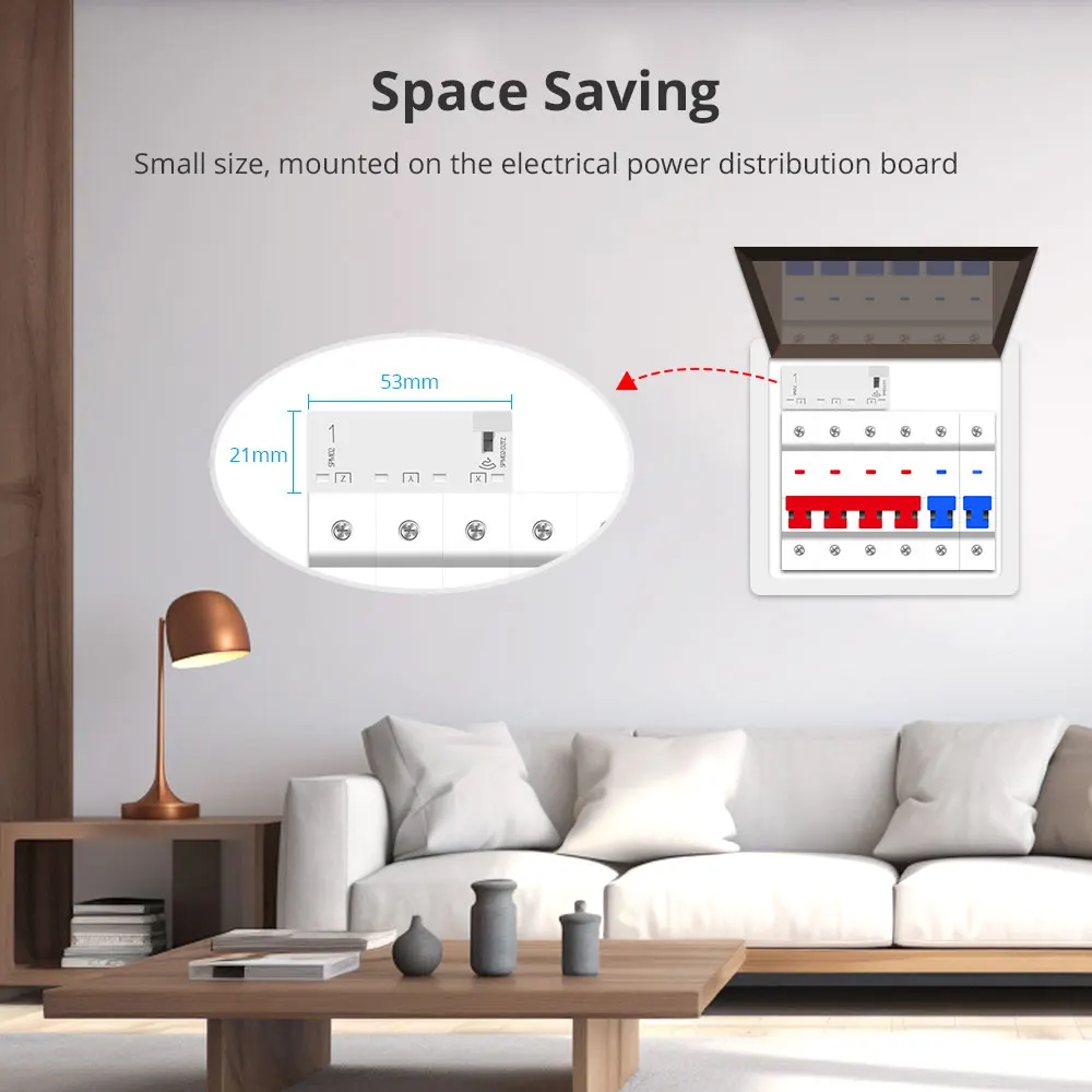 Yagusmart 3 Phase 4 Wire Smart Energy Meter 63A Tuya Zigbee WiFi Power Monitoring Alarm Sensor 208V 415V Smart Life APP Control