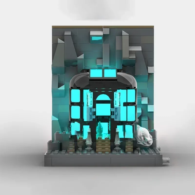 Modello di film popolare Moc Building Block Ambiente ecologico Museo di biologia Modello di visualizzazione Tecnologia Regali Giocattoli di assemblaggio fai-da-te