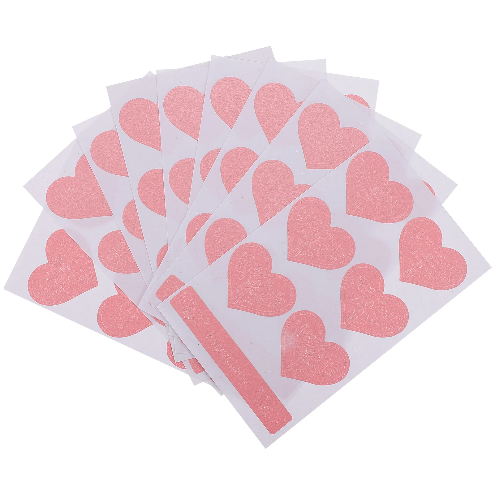 

10 Sheets Gold and Silver Embossed Three-dimensional Stickers Gifts Paper Bronzing Bump