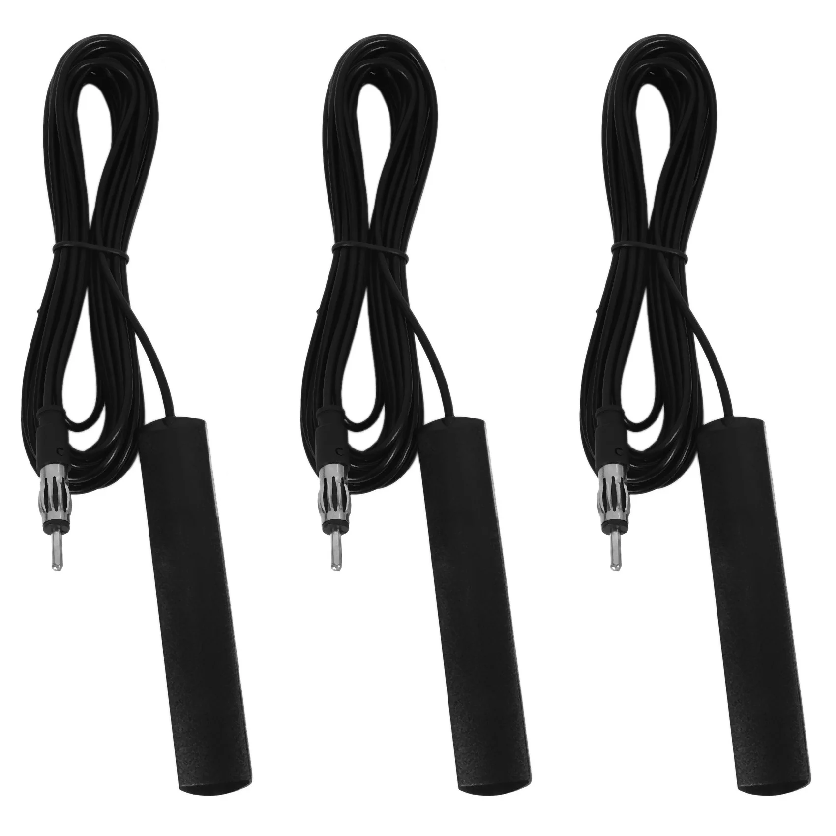 AB56-3X ANT-309 Car Radio Antenna - Universal Car FM Radio Antenna Patch Black Radio Antenna Mount 85-112MHZ 5M Cable