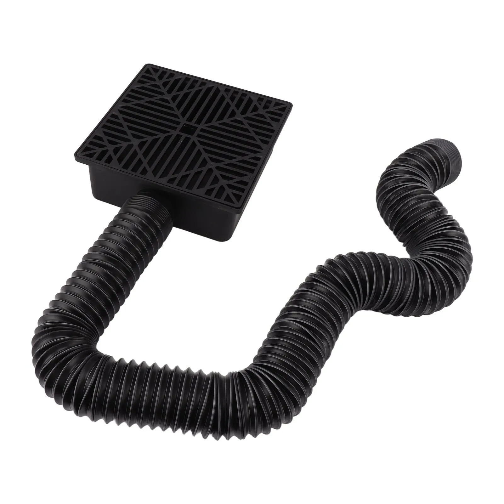 

Black Gutter Downspout Extensions Catch Basin Low Profile Downspouts Extender Catch Basins Downspout Extension