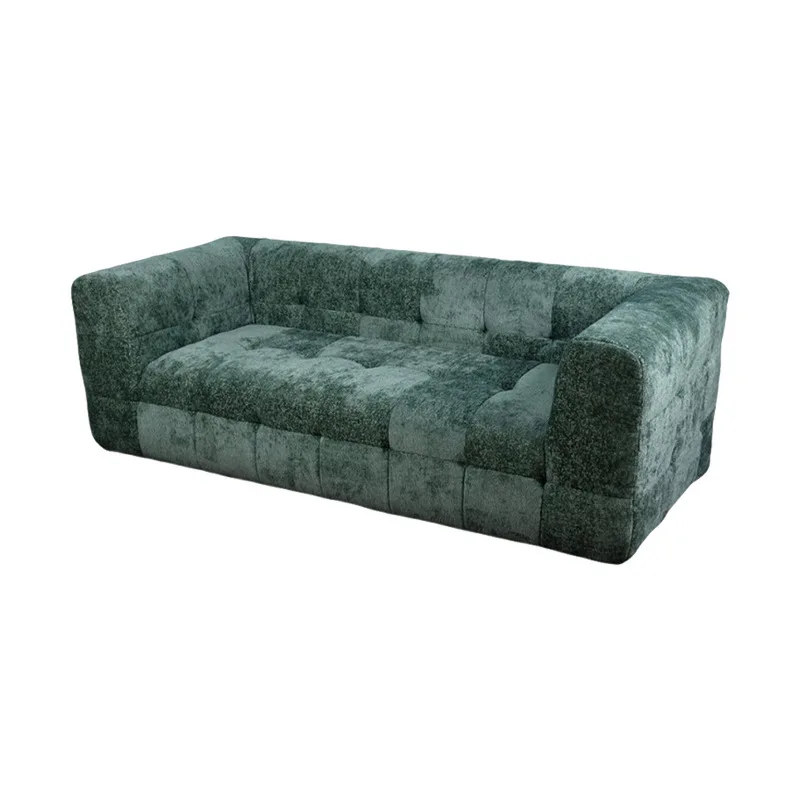 Export 32D compression sofa integrated molding small apartment fabric sofa tofu block frameless sofa