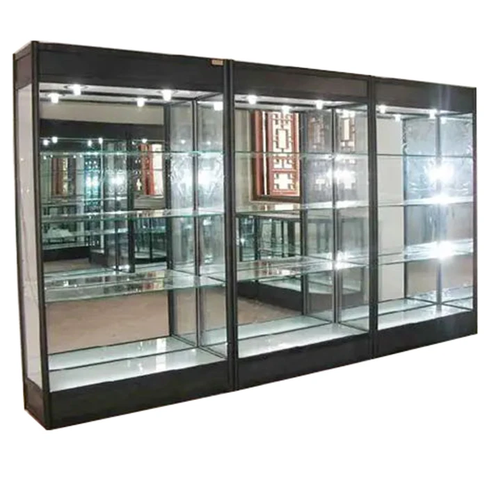 Custom.Mirror Backing Glass Display/standing Glasses Display/glass showcase Rectangular Jewelry Cabinet