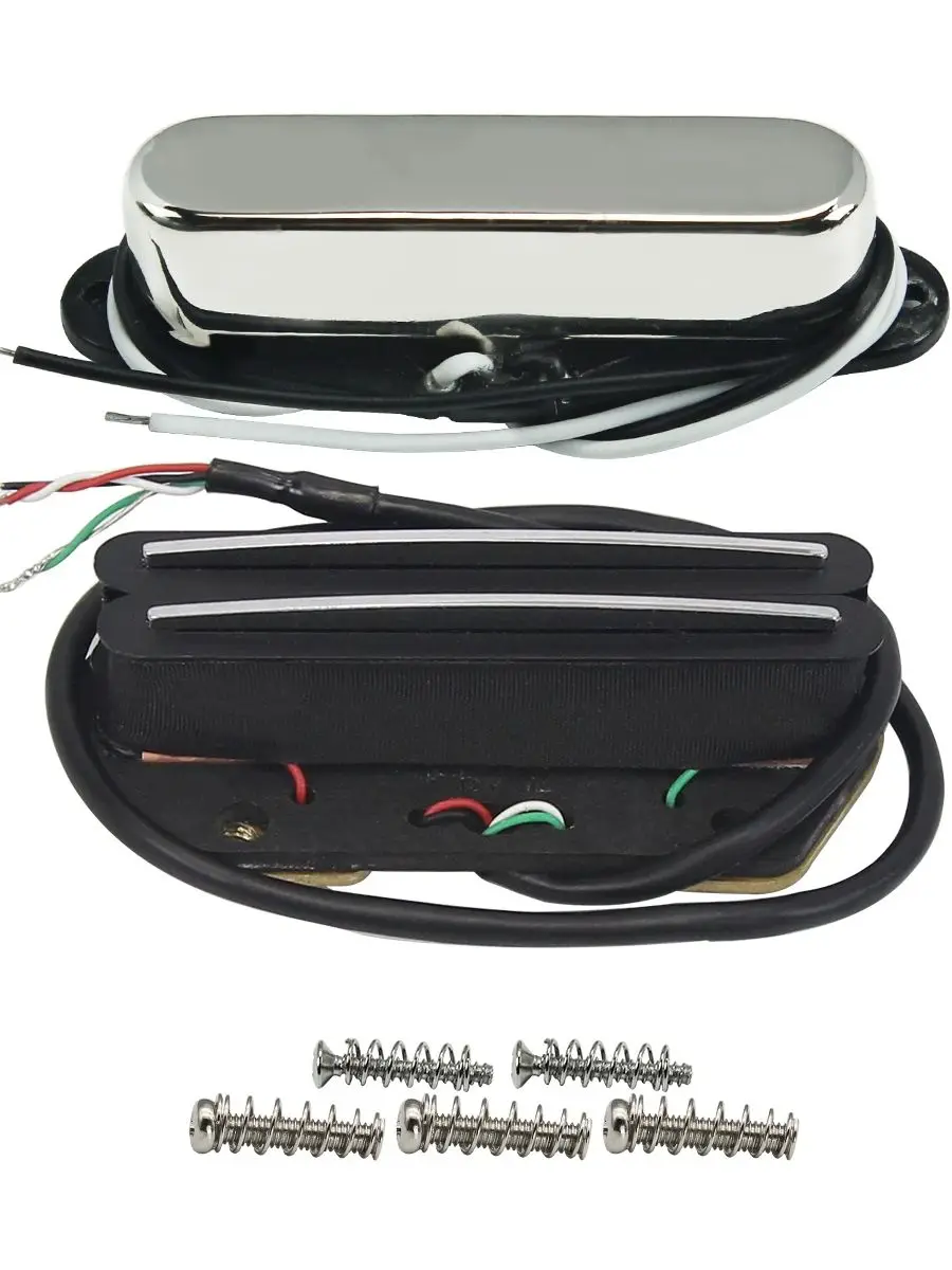 FLEOR 2PCS TL Gitarre Pickup Set Alnico 5 Neck Pickup + Hot Dual Rails Humbucker Brücke Pickup für TL Gitarre Teile – Detail 1
