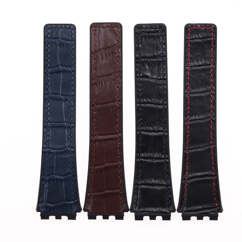 

For Tag Heuer Yacalera Carrera Succession Genuine Leather watch strap With Concave And Convex 22mm Men Watchband Accessories
