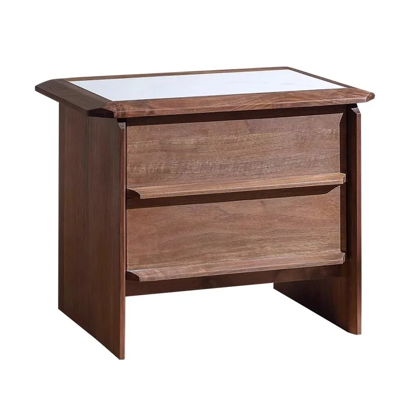 

Nordic, retro style, solid wood, bedside table, black walnut, modern, bedroom