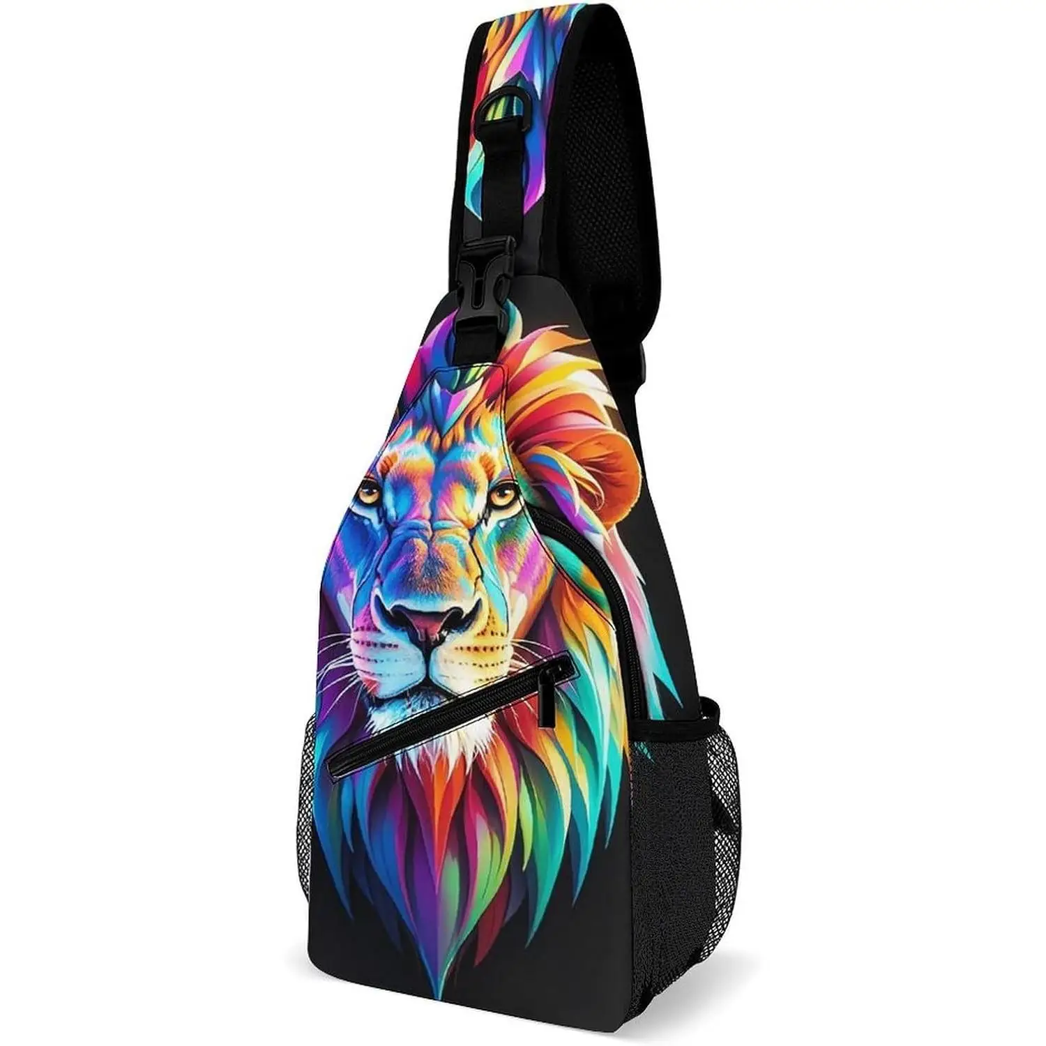 

Сумка-слинг для женщин и мужчин, сумка через плечо, нагрудная сумка с мистическим львом, рюкзак-слинг, поясная сумка, повседневный рюкзак для путешествий