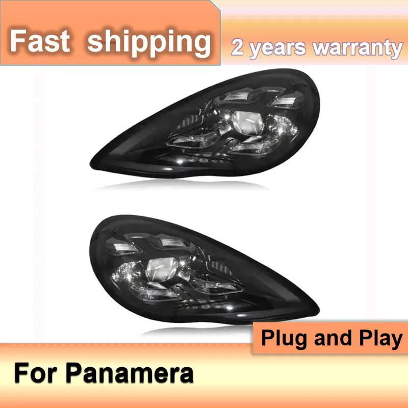 Car Accessories for Porsche Panamera Headlights 2010-2013 Porsche Panamera Front Lights DRL Turn Signal High Beam Projector Lens