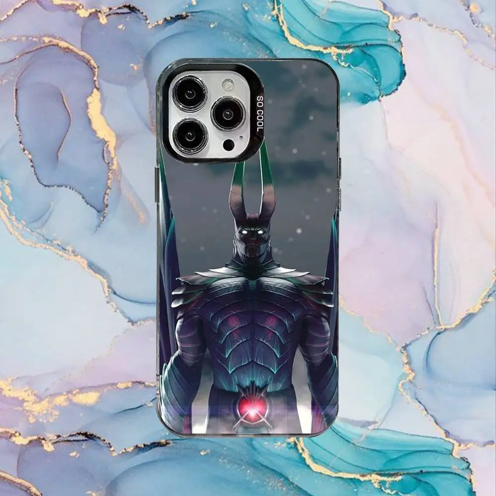 حافظة هاتف D-Dota 2 الرائعة لهاتف iPhone17,16,15,14,13,12,11 Plus، Pro Max غطاء مقاوم للصدمات من الحلوى السوداء غير اللامعة