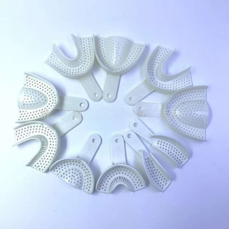 30 Pairs, Disposable Impression Tray, Plaster Impression, Mold Taking Tool, Mesh Tray Tool s