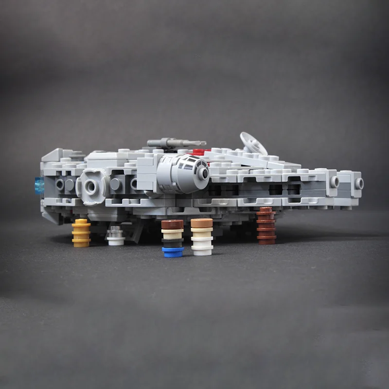 386PCS MOC Star Batter Micro Millenniumes Falcon Compact Gedetailleerde DIY Model Bouwstenen Cadeau