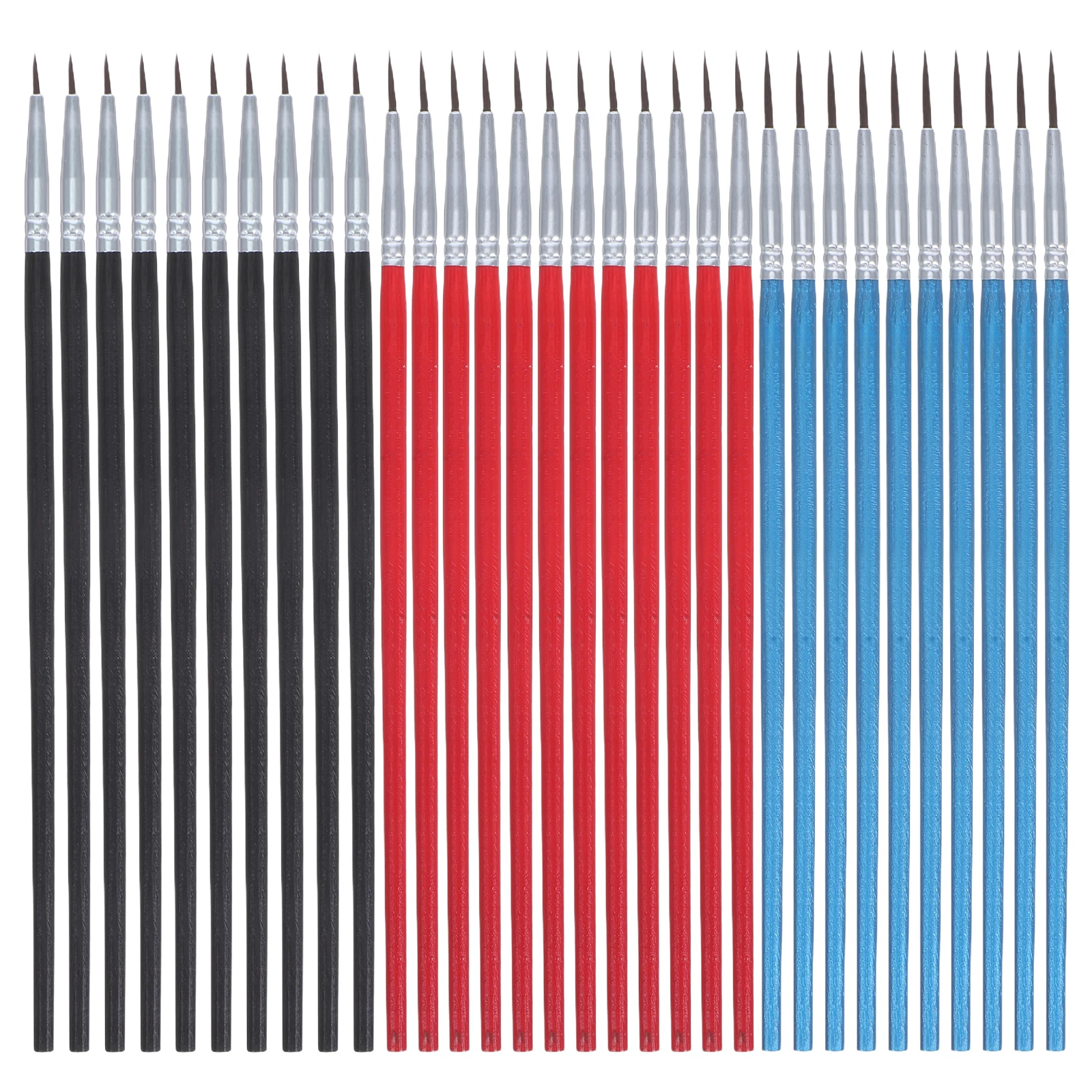

30 Pcs Hook Pen Paint Brush Art Brushes Water Color Stencils Wood Painting Supplies