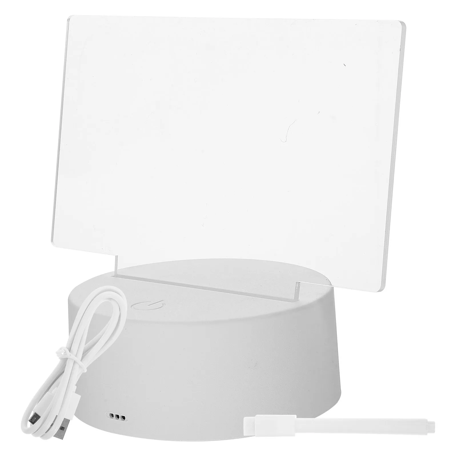 

1Set Versatile Night Lamp with Erasable Message Board USB Powered Home Use LED Note Board with Colors Plastic Note Lamp