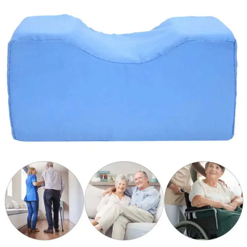 Reposapiés de esponja para piernas, cojín de espuma viscoelástica para relajación, almohada de soporte de masaje, cojín de soporte para aliviar el dolor de piernas portátil suave