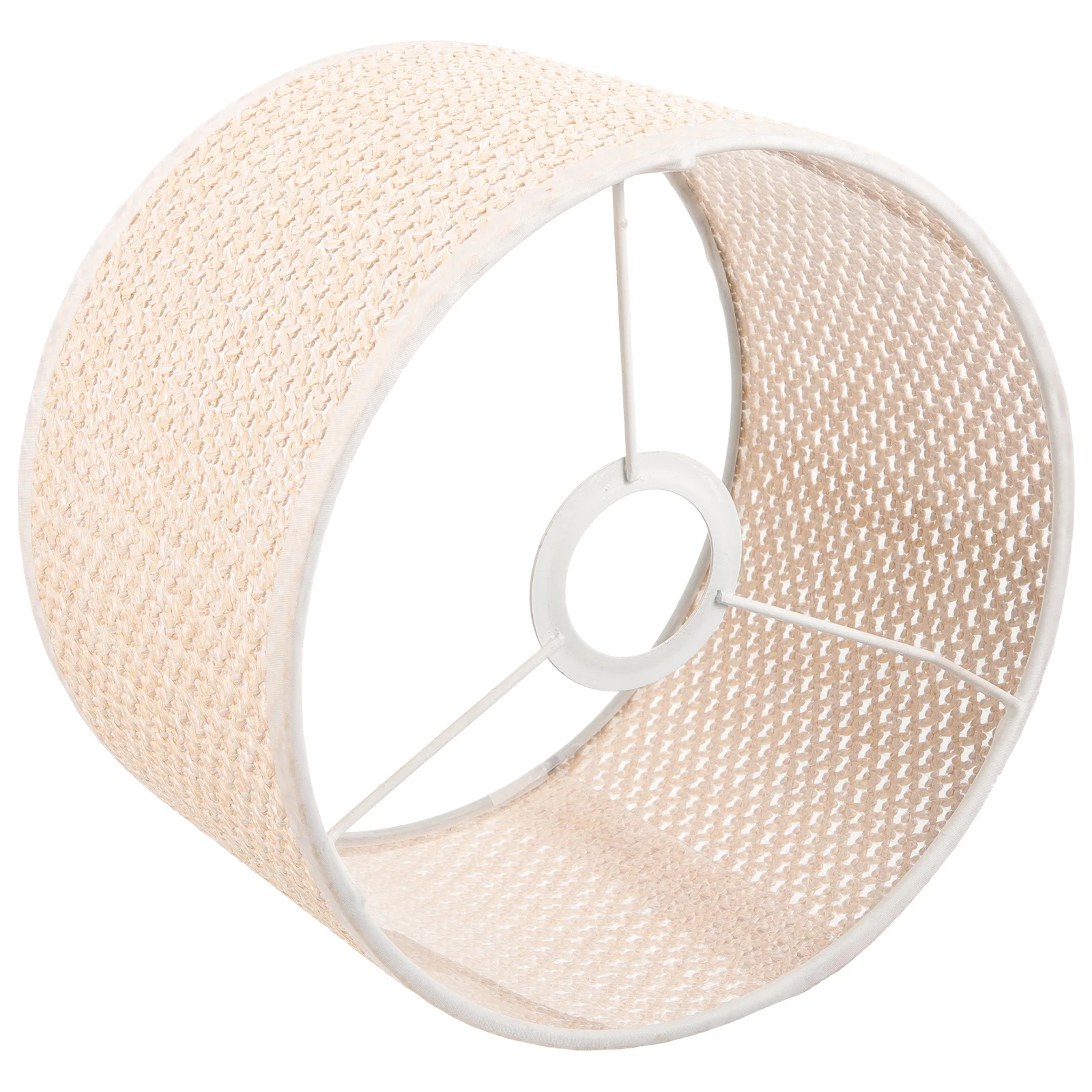 

1Pcs Woven Lampshade Modern Pastoral Style Decorative Table Lamp Cover Durable Bedside Light Shade for Home Restaurant Cafe