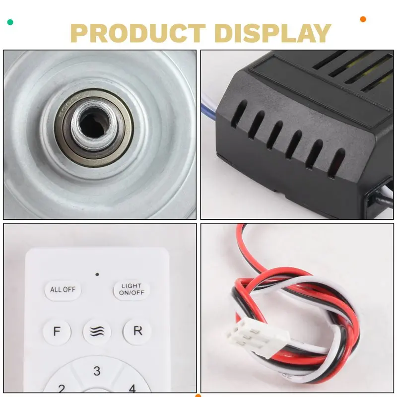 [NEW!CCDD】 Universal Ceiling Fan Remote Control Kit 6-Speed Timing Function With 7508 Motor DC24V 30W Replacement Remote