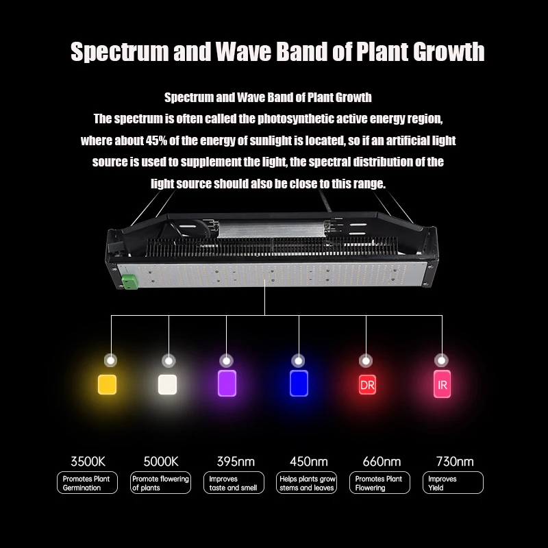 240W Full Spectrum LED Grow Light Sunlight AC85-265V Samsung LM301B 420Pcs Dimmable For Seedlings Growth Grow Tent Veg & Bloom