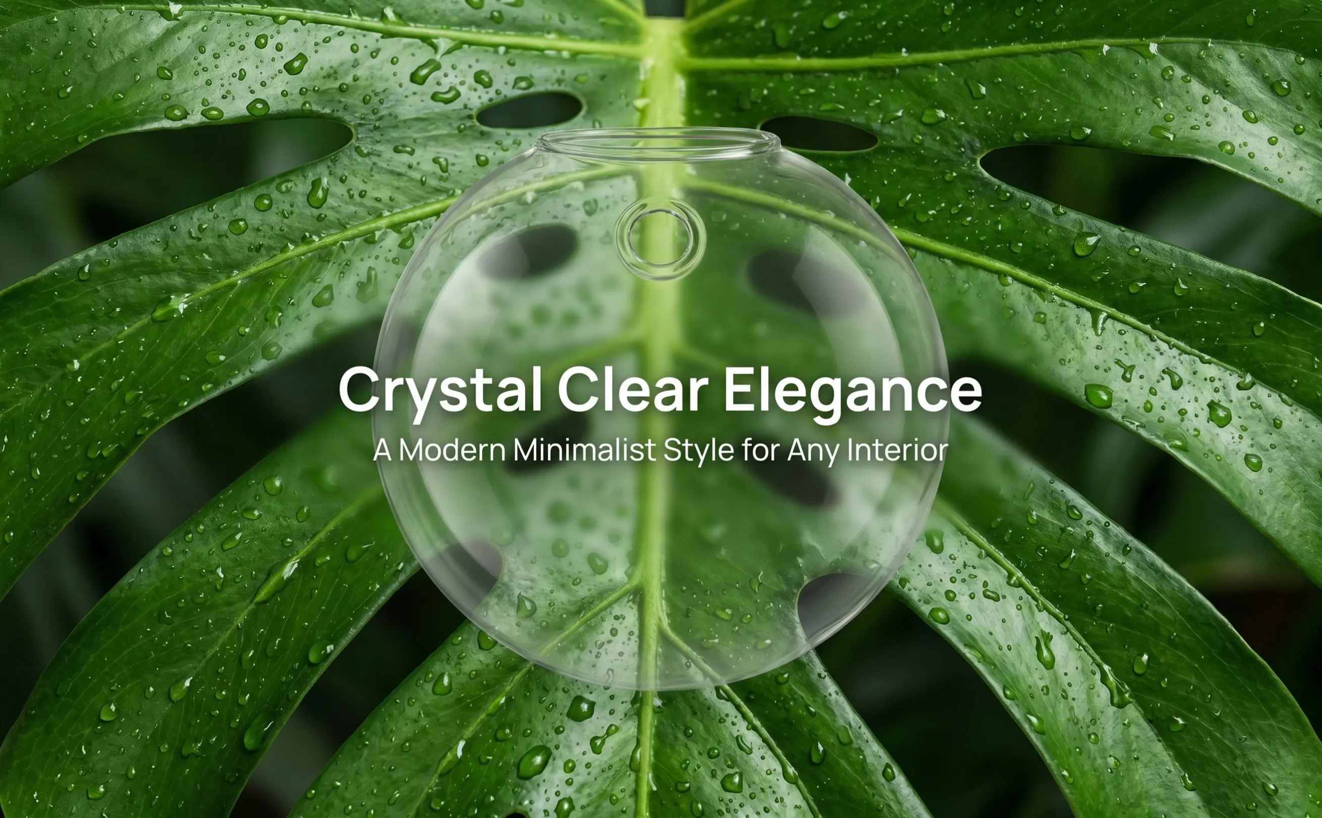 4Pcs Transparent Glass Wall Vase Hanging Flower Pot Hydroponics Plants Propagation Station Home Decor Clear Glass Vase