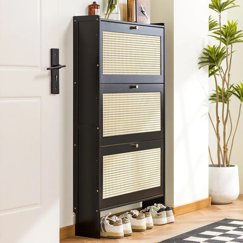 #Ultra thin shoe cabinet, household breathable shoe cabinet
