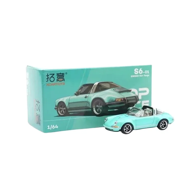 Premium scale model XCARTOYS POPRACE 1/64 Co-branded float series Porsche Martin GTR Alloy model toy, a Christmas gift for boys