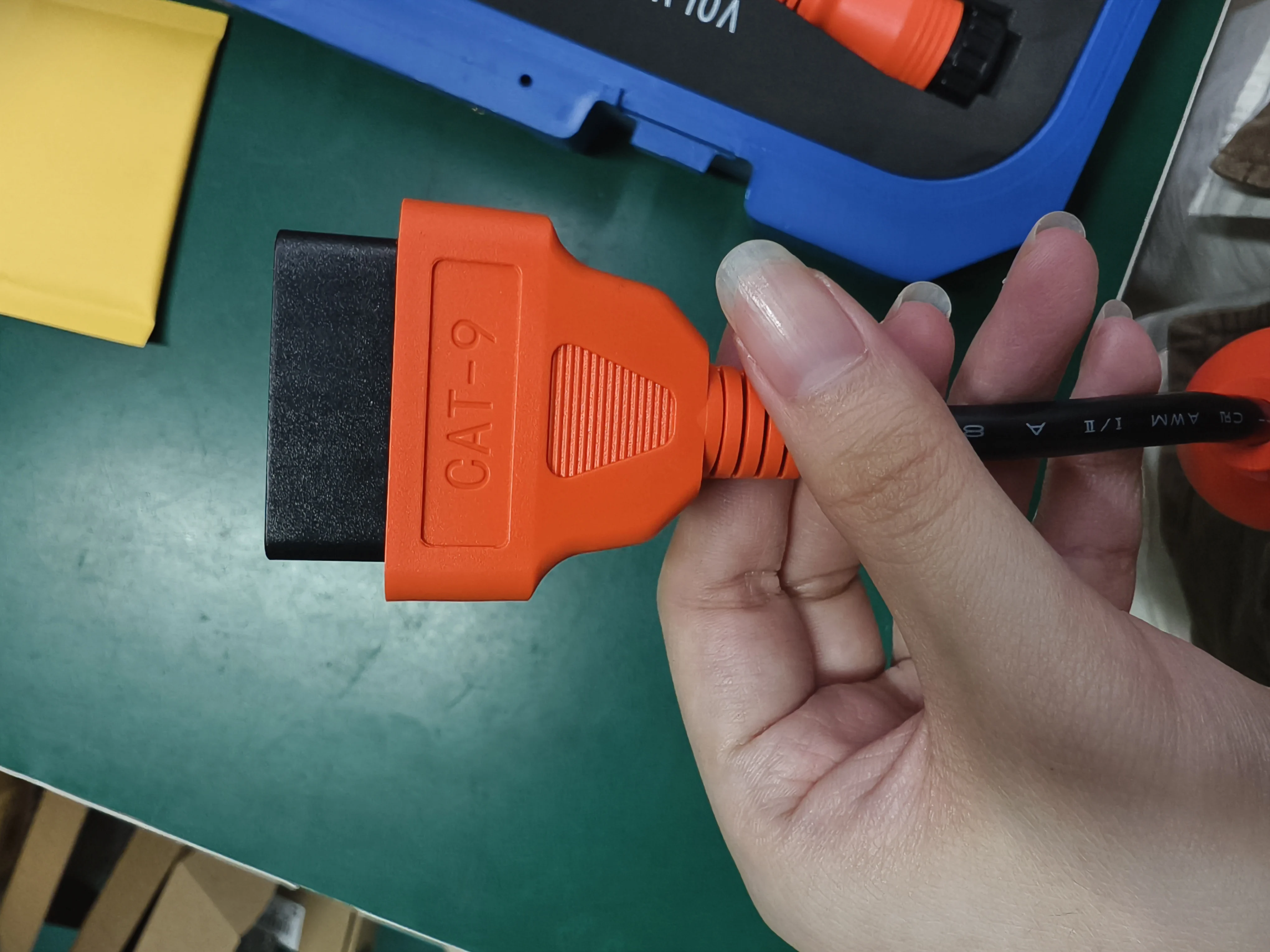 كابل واجهة 9pin لـ ET، كابل تشخيص 9P يدعم Xtruck Y009 HD طقم تشخيص الشاحنة #3