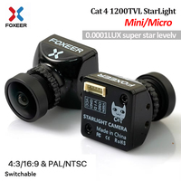 FOXEER CAT4 Micro/mini 1200TVL StarLight FPV Night Vision Camera 0.00001Lux Low Latency Low Noise for RC FPV Racing Quadcopter