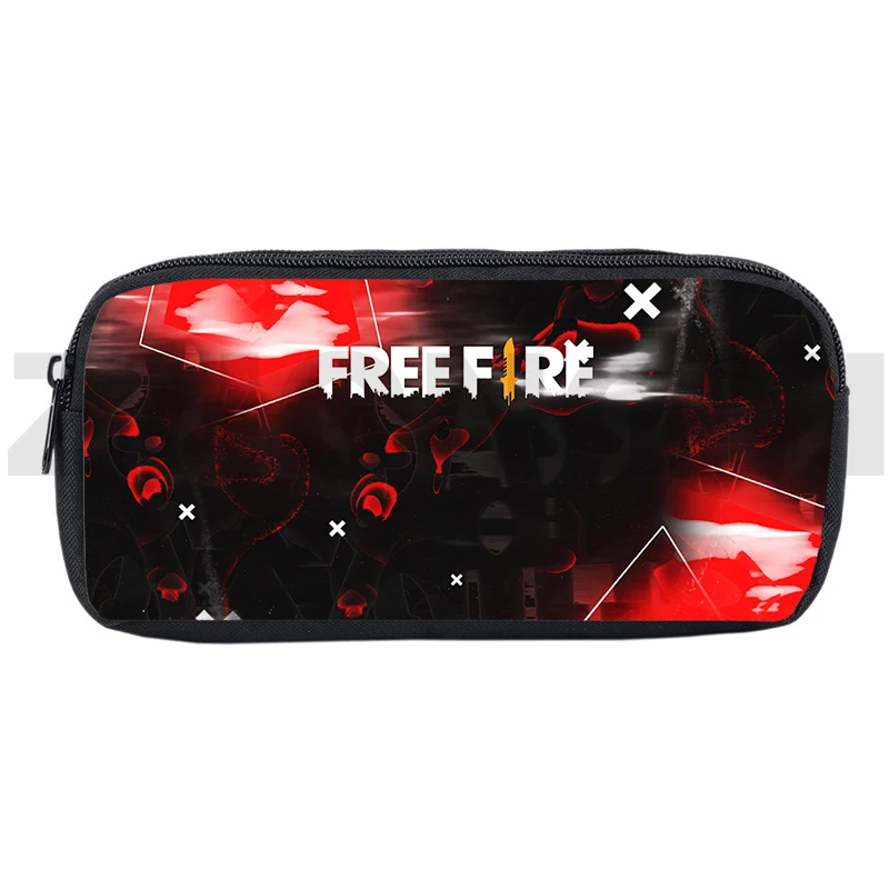 Popular Free Fire Garena 3D Pencil Case Make Up Box Purse Game Free Fire Pen Box Kids School Supplies Stationery Cosmetic Bag