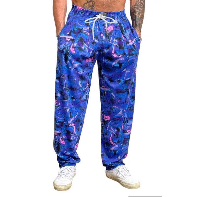 25-letnia tradycja, nowe, drukowane w 3D, siateczkowe, oddychające, modne spodnie sportowe w stylu europejskim i amerykańskim dla dorosłych i dzieci.