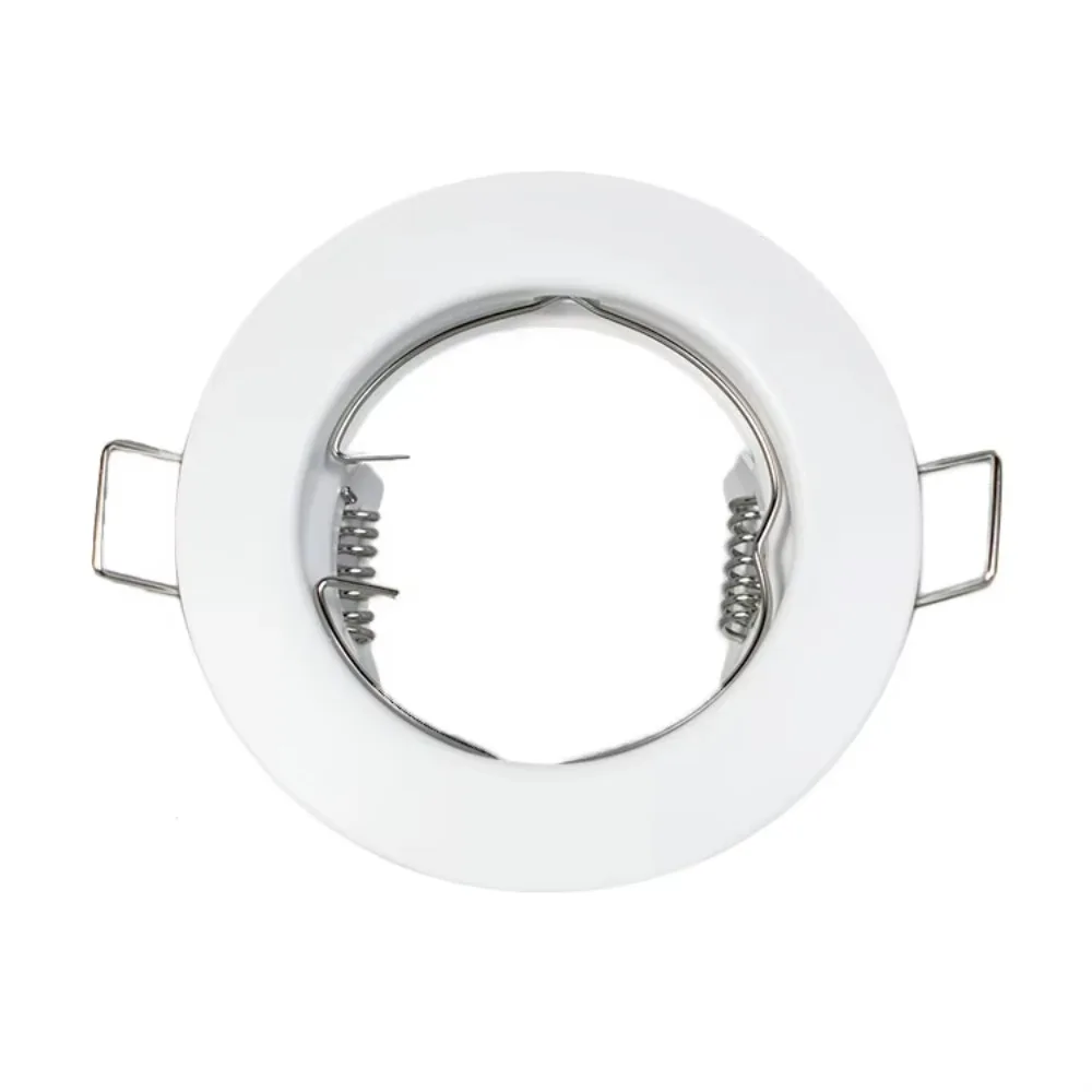 2/4/10pcs Metal White/Black GU10 Frame Recessed Lighting Fixture Fixed Spot Downlight Housing Modern Aluminum Alloy Lamp