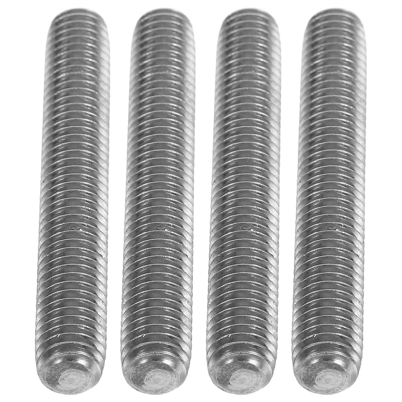 

4 Pcs Grid Drill Bits Stainless Steel Thread Rod Log Fully Threaded Large Capacity Racks