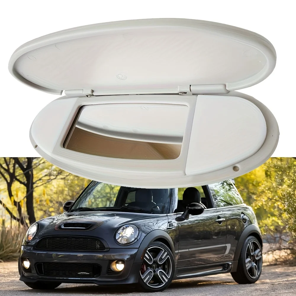 For BMW Mini R50 R55 R56 Car Front Sun Visor Sunshade Makeup Mirror Mini Sunshade Plastic Cover 2007-2014 51167361833 New
