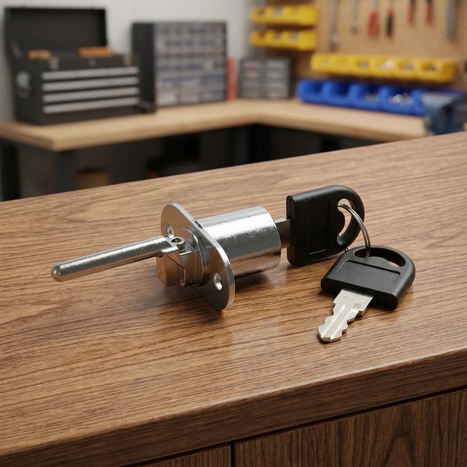 New Practical Drawer Lock Lock Cylinder 1pc Beautiful Processing Bright Chrome Zinc Alloy Aluminium Alloy Door