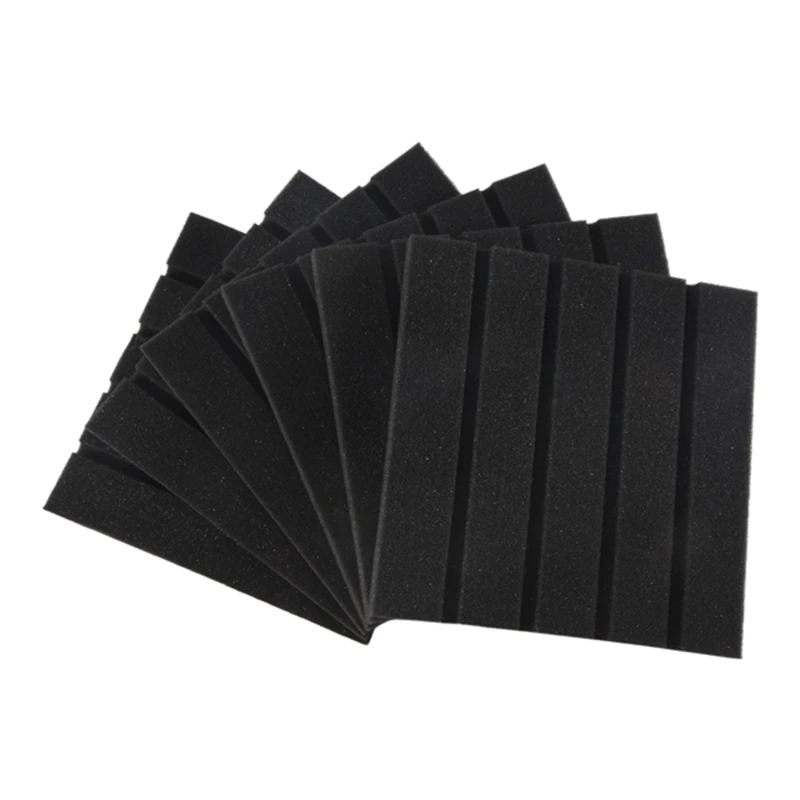 6Pcs Recording Studio Soundproofing Acoustic Panels Foam Thick Sponge Light Weight Absorption Acoustic New