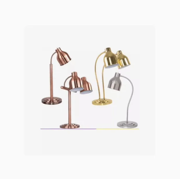 

Commercial Food Heat Lamp with Gooseneck - Buffet Restaurant BBQ Food Warmer Lamp