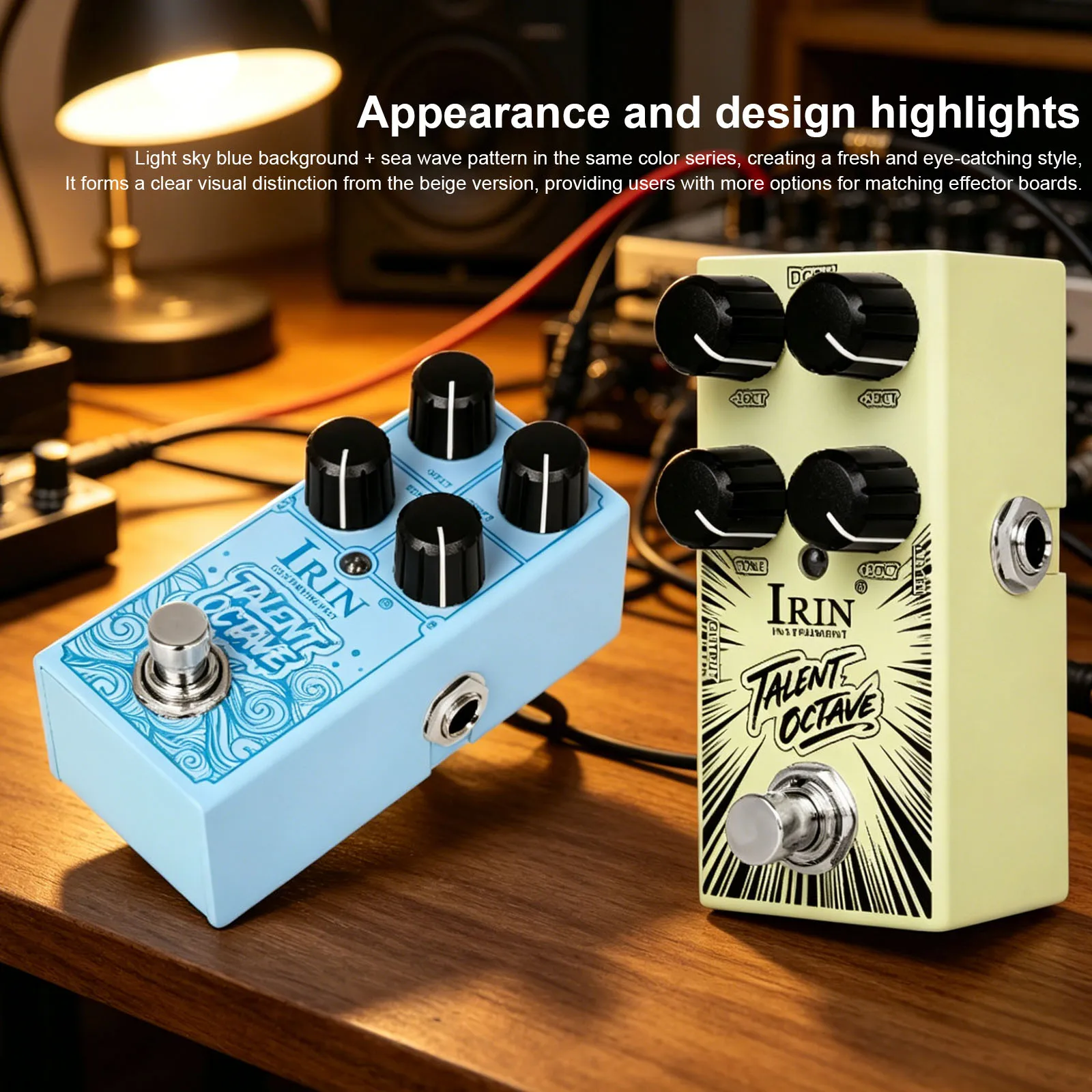 IRIN Guitar Talent Octave Effect Pedal 2 Low Octave 1 High Octave Electric Guitar Effect Pedal Guitar Parts & Accessories
