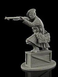 75MM Resin Figure unpainted model Kit, military theme, Scottish Infantry, unassembled and unpainted GK,1102R