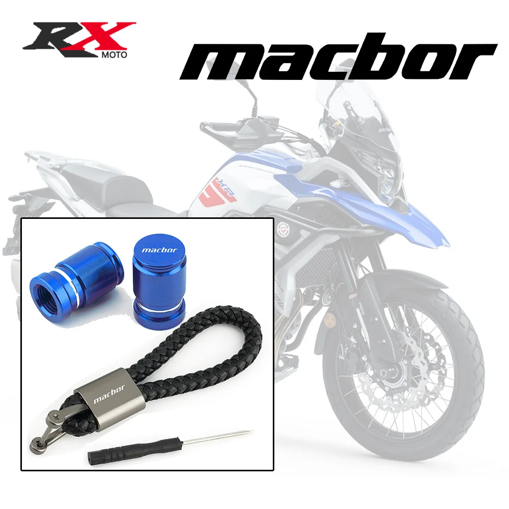 For Macbor Montana XR1 XR5 500 Rockster flat 125 Eight Mile 500 Scrambler Motorcycle CNC Tire Valve Stem Cover Cap Plugs 2023