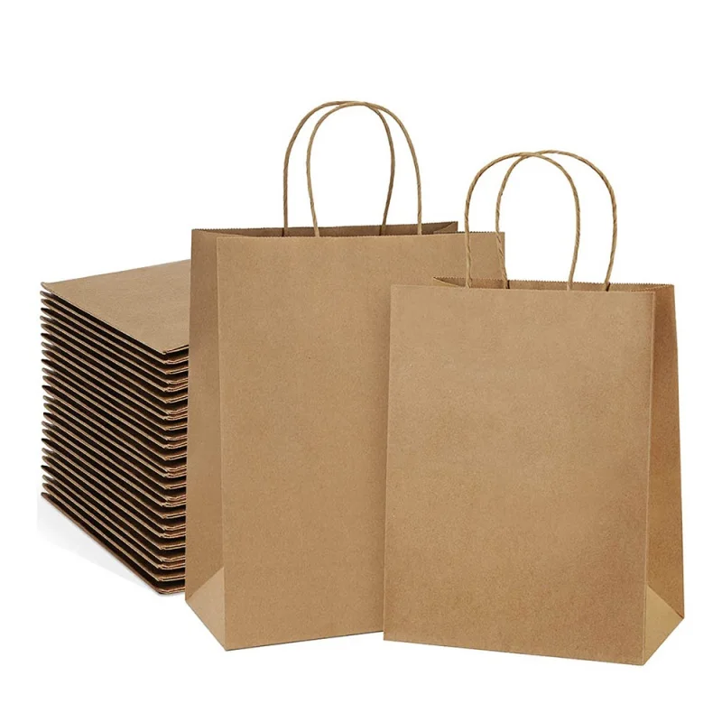 Customized product、Food Delivery Take Out Packaging Craft Customized Happy Birthday Paper Bag with Your Own Logo