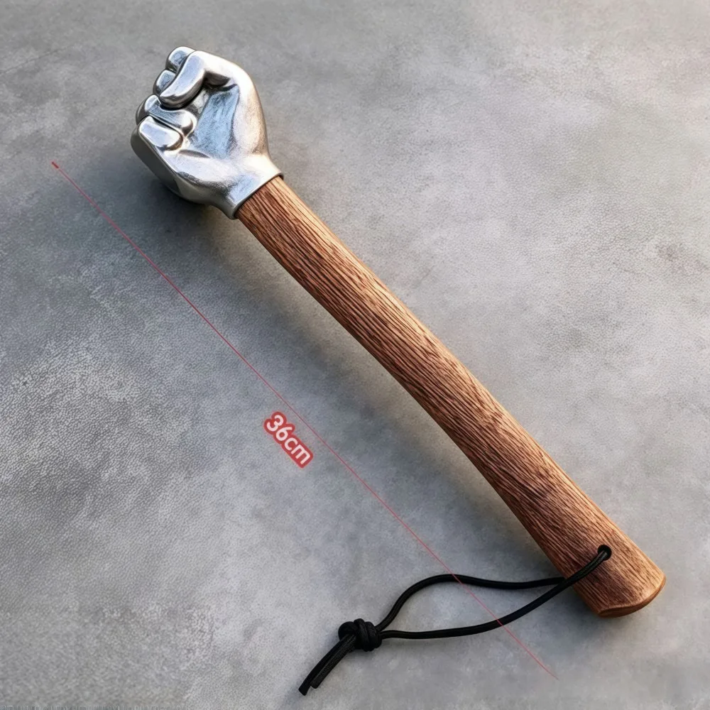 

Solid Stainless Steel Fist Hammer Realistic Multifunctional Thumbs-up Shaped Hammer Multipurpose Sturdy Car Safety Hammer
