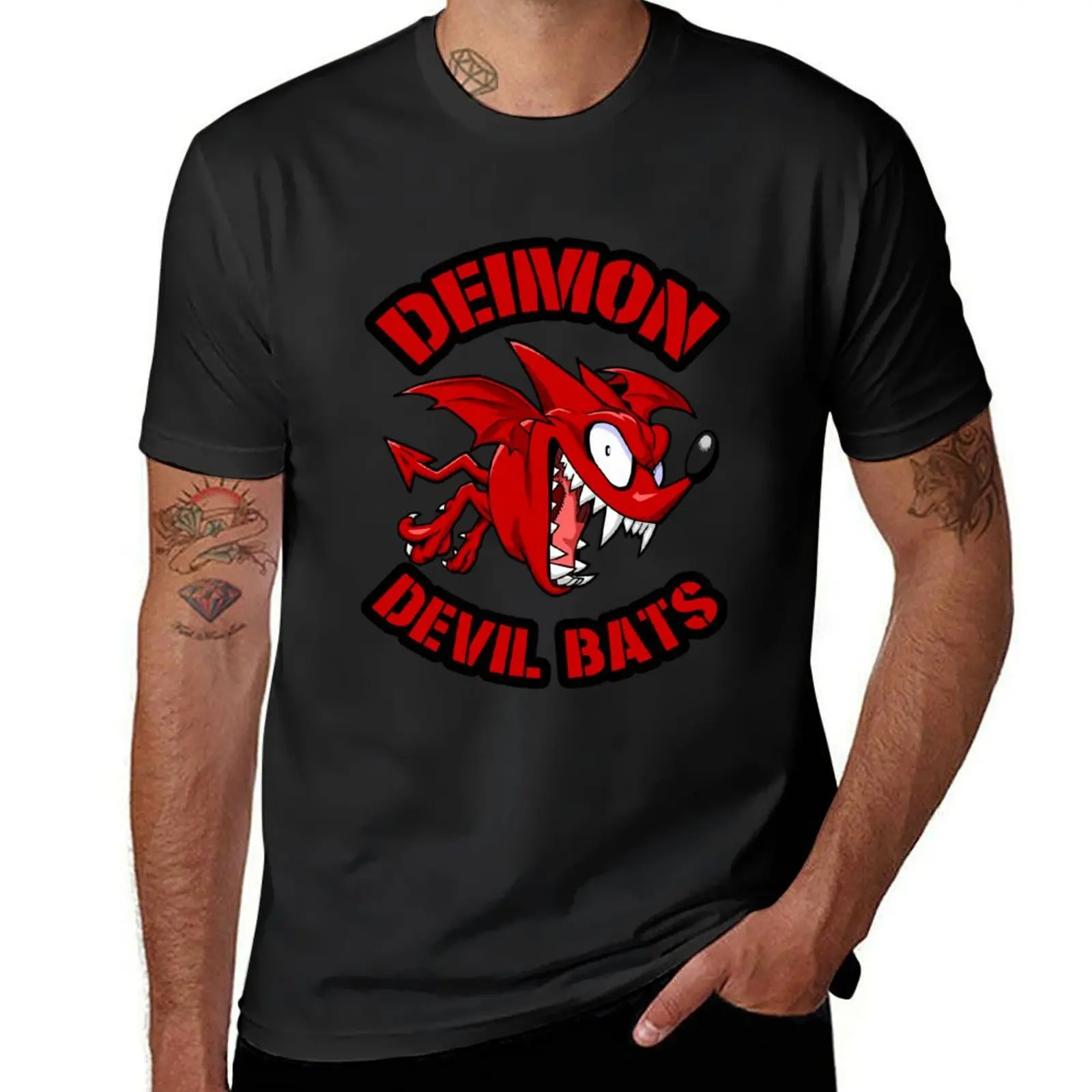 Deimon Devil Bats - Eyeshield 21 T-Shirt plain kawaii clothes new edition mens plain t shirts