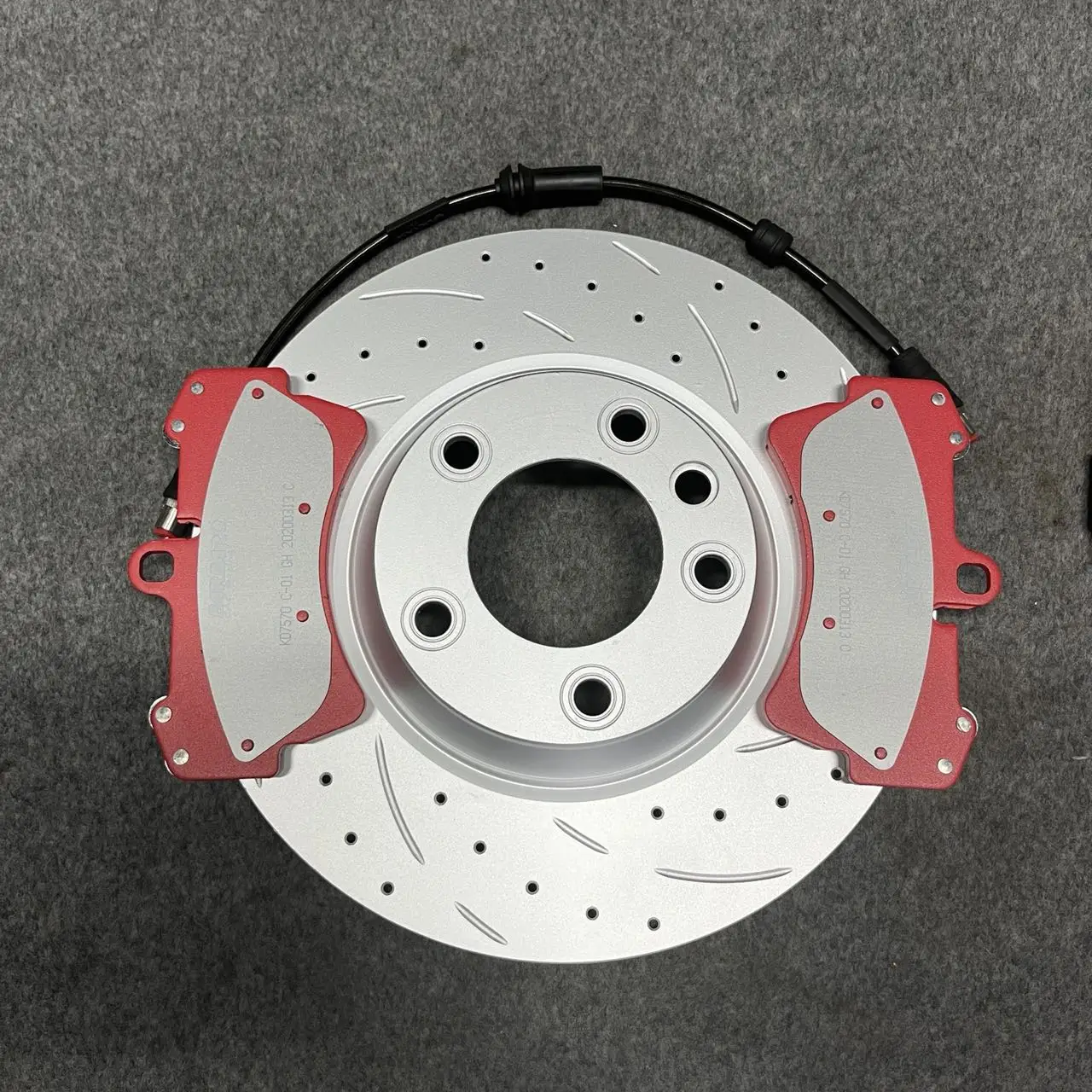 Dicase high carbon brake rotor 350*34mm front & 330*28mm rear disc with ceramics brake pad for Audi Q7/Porsche Cayenne