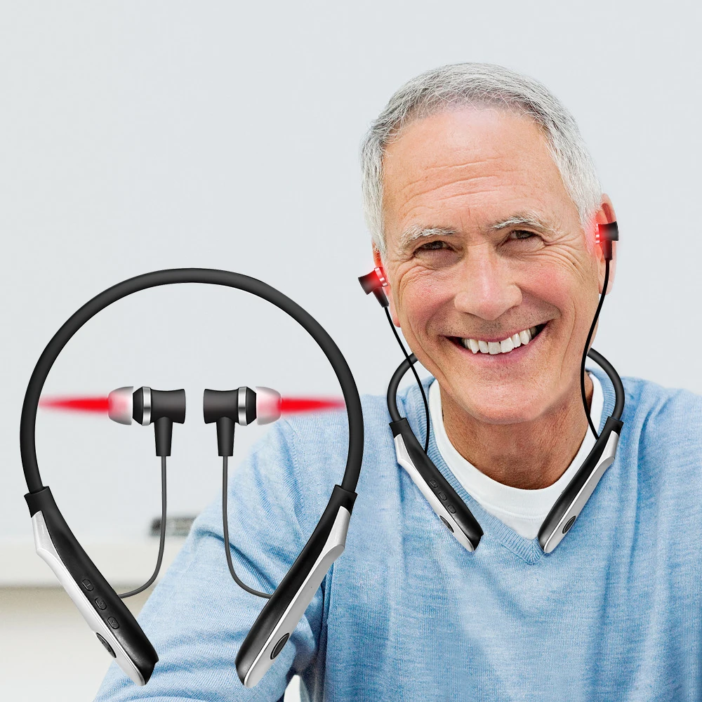 

Портативное устройство для ухода 2-в-1 с красным светом 650 нм: для носа и ушей, перезаряжаемое, улучшает сон, LLLT-физиотерапия, при тинните