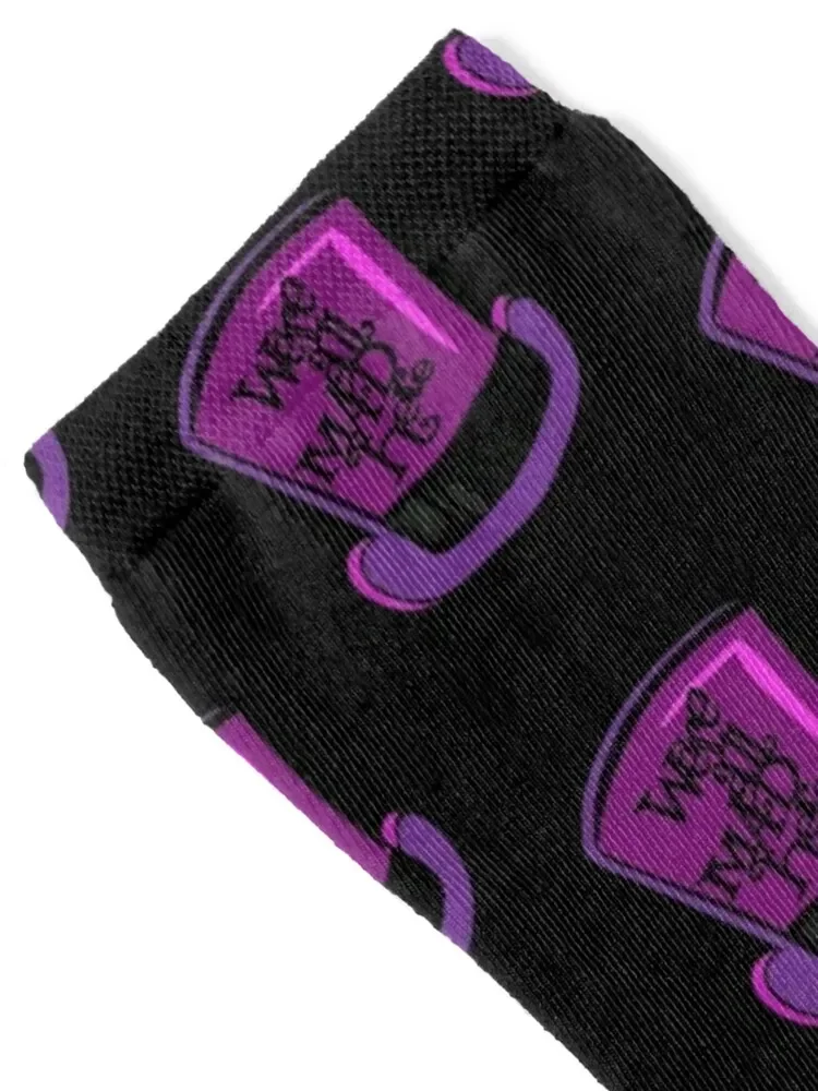 Were All Mad Here Mad Hatter Hat Socks anime Hiking boots Run Socks Man Women's