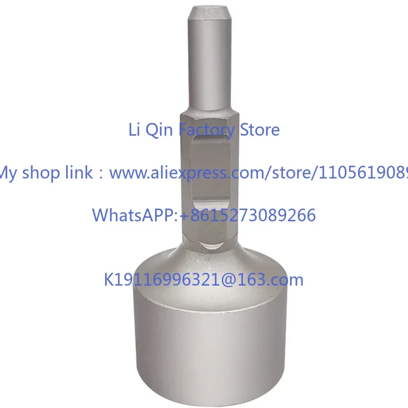Electric pickaxe pile hammer cylinder small pile driver head orchard pile foundation wooden frame  field