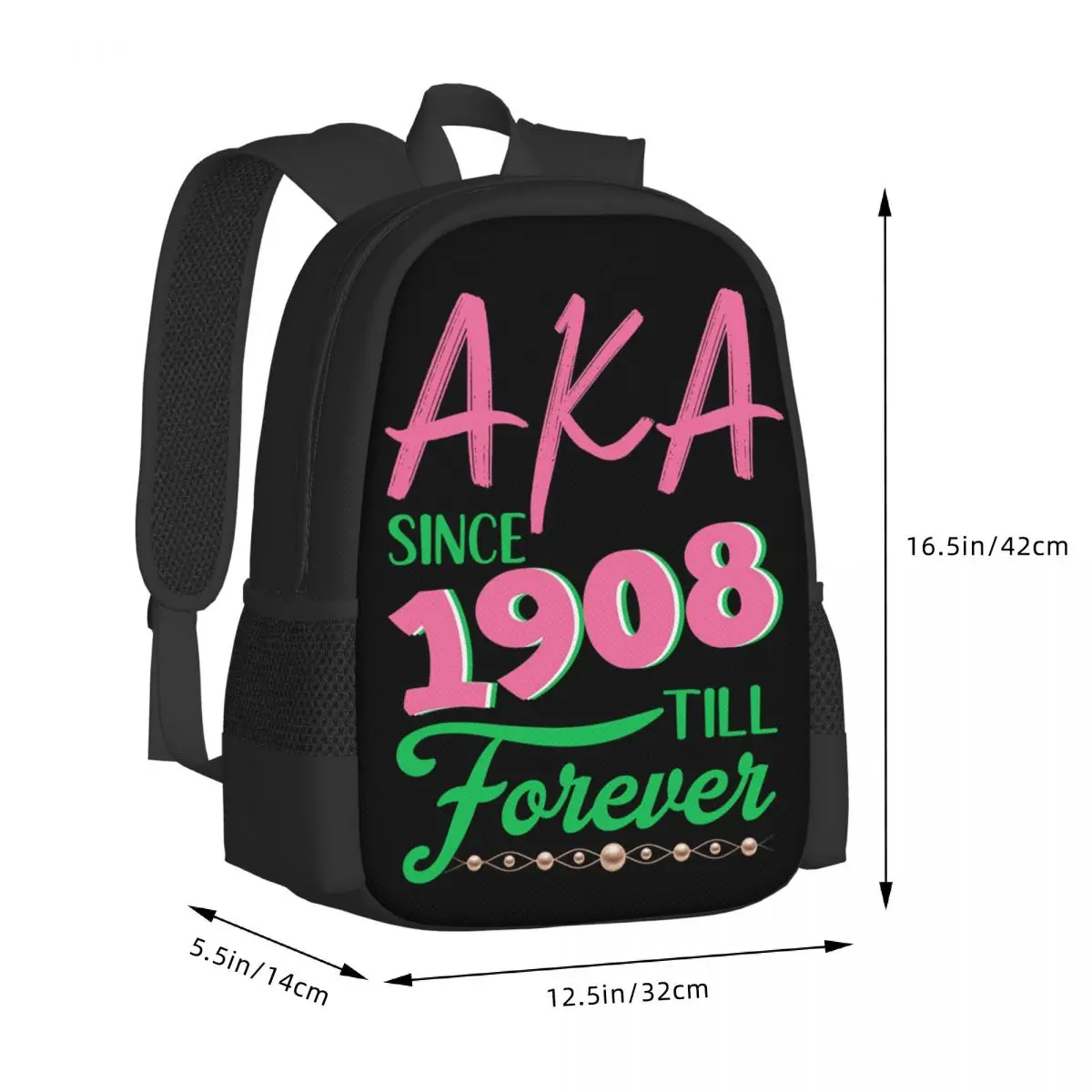 Alpha Sorority Kappa Alpha AKA Travel Laptop Backpack, Business College School Computer Bag Gift for Men & Women