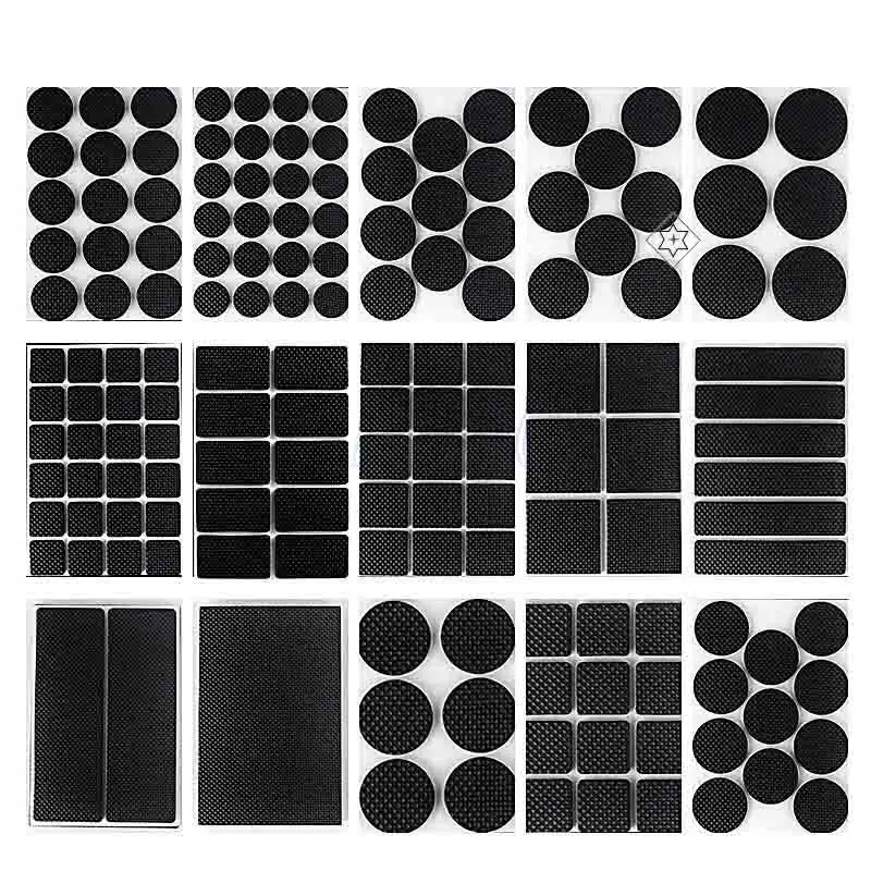 

10x3x1.5~46x13x3mm Oval Rubber Feet Pad Anti-slip Self Adhesive Black Silicone Mat Furniture Laptop Equipment Foot Pads