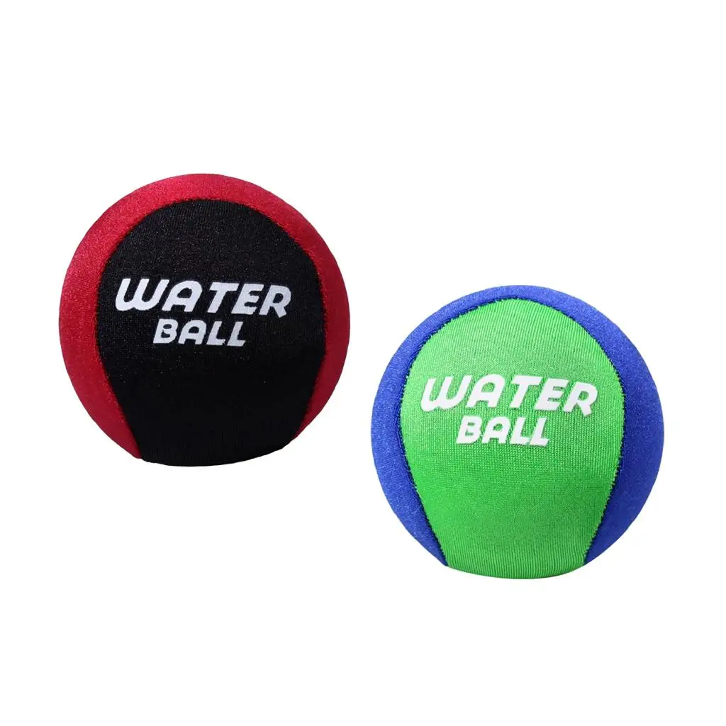 2xWater Bouncing Ball Skimmer for Beach Sport Swimming Pool Game Red Black