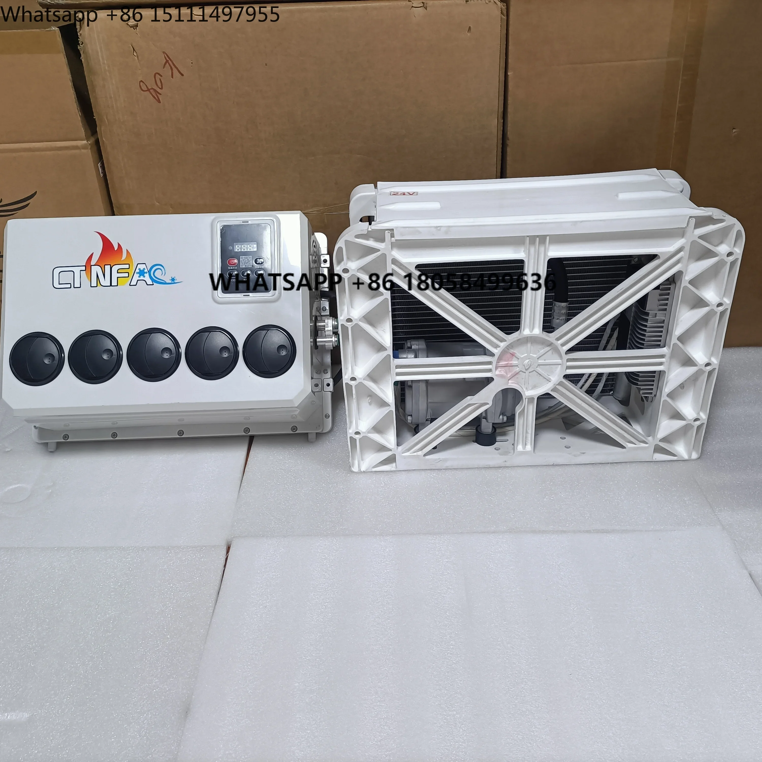 12V/24V Truck Trailer Parking Cooler with High Quality Split Air Conditioning Heating Function for Cars