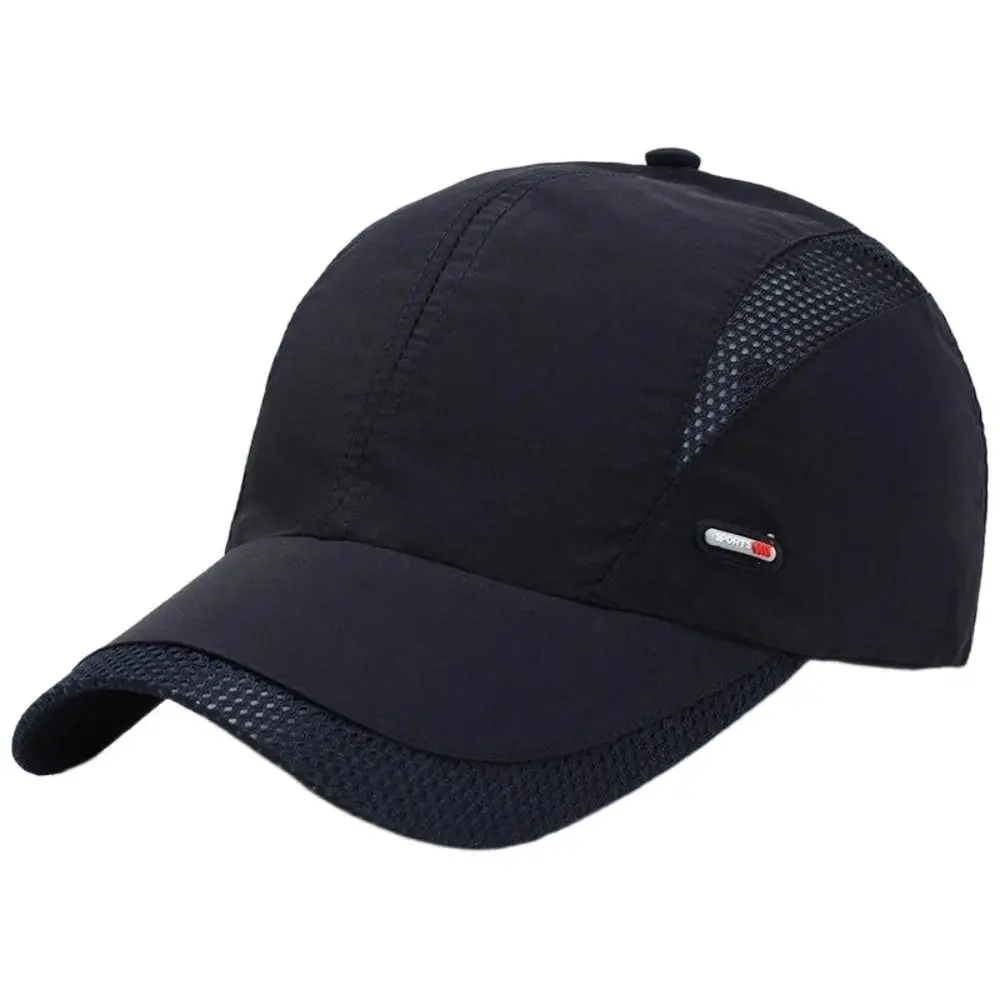 Adjustable Snapback Mesh Baseball Cap Sun Protection Golf Cap Quick Dry Cap Sun Cap Ultra-Thin Sports Hat Mountain Climbing