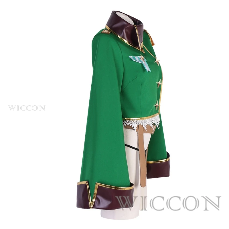 Gushing Over Magical Girls Araga Kiwi Cosplay Costume Wig Leopard Military Uniform Hat Leather Stockings Enormeeta New Anime Cos